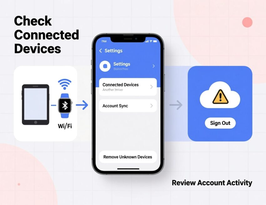 how do i know if my phone is linked to another device 2
