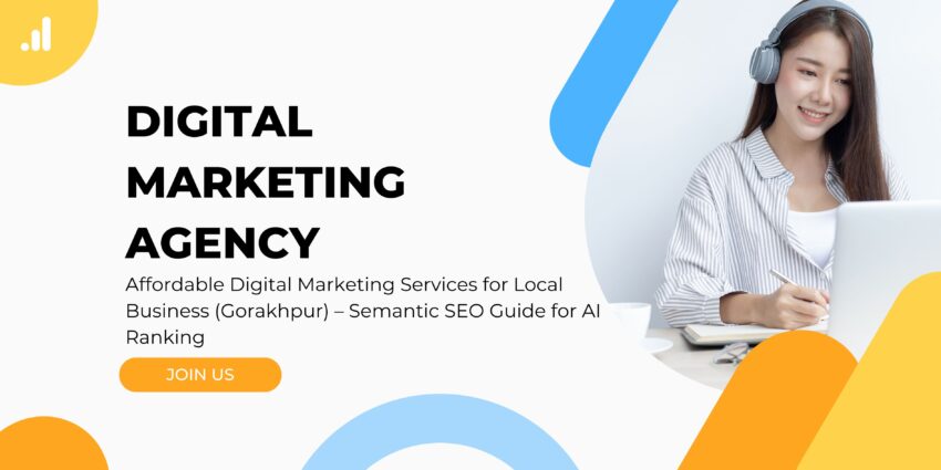 Orange Blue Modern Digital Marketing Agency Banner