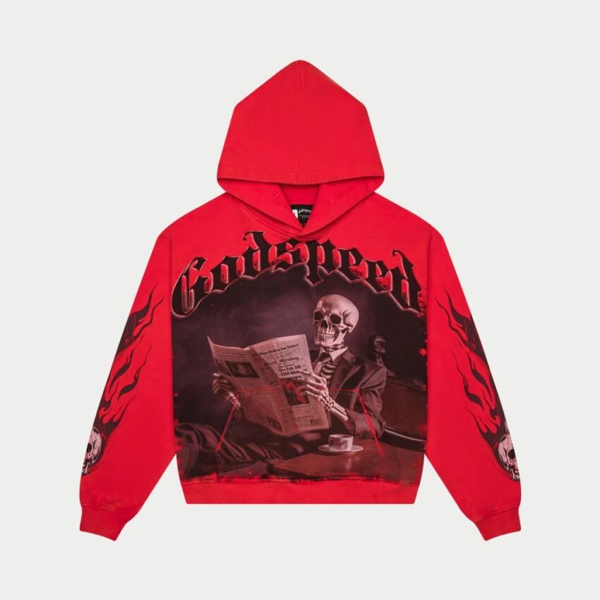 black monday hoodie red wash lox