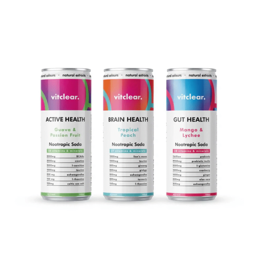 functional nootropic drinks variety box 12 x 330ml hydration soda 2075846