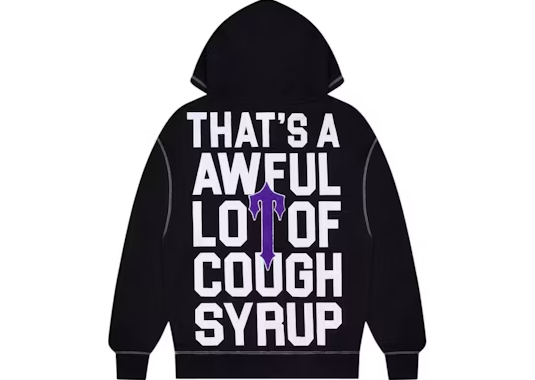 Trapstar x Cough Syrup Hoodie black 1