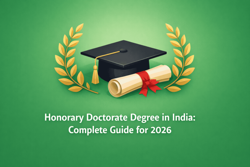honorary doctorate degree in india