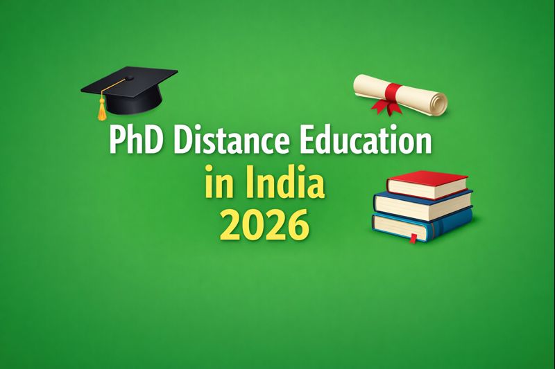 phd distance education in india