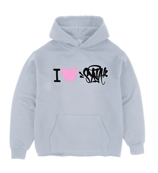 I Love Synaworld Grey Hoodie