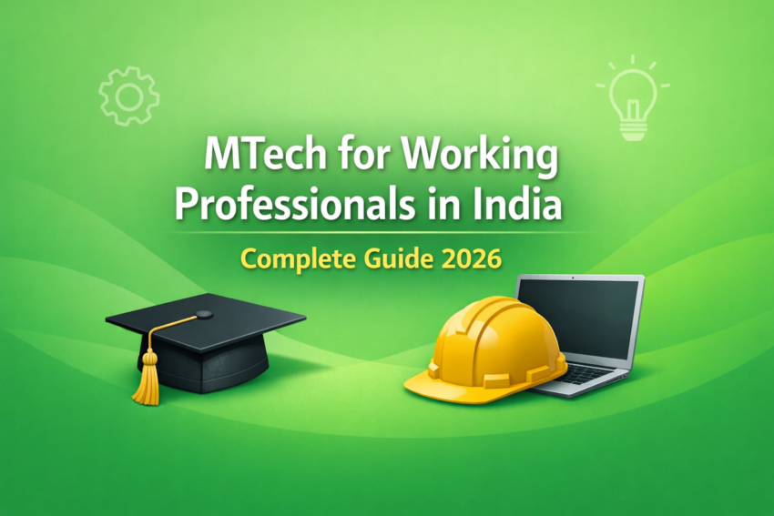MTech for Working Professionals in India