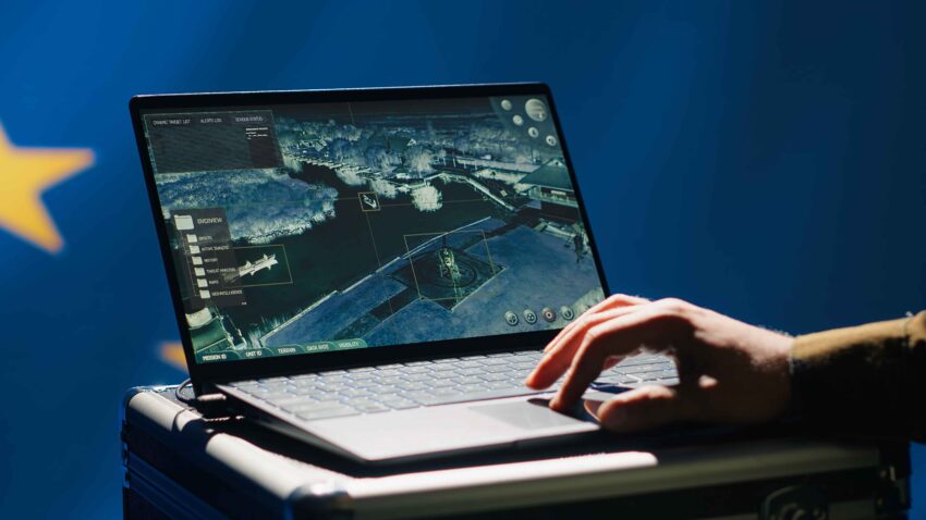 compressed european union using radar system detect missiles attacking member states