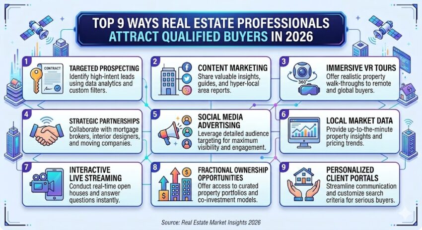 Top 9 Ways Real Estate Professionals Attract Qualified Buyers in 2026