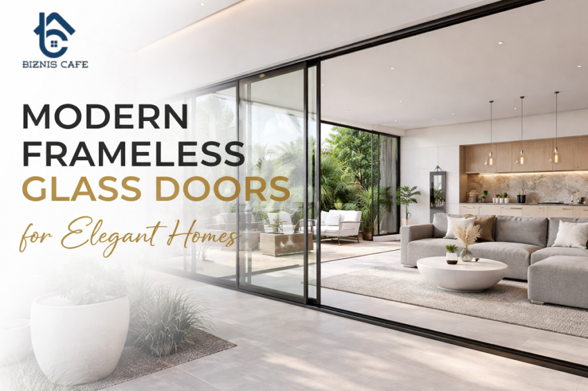 frameless glass door