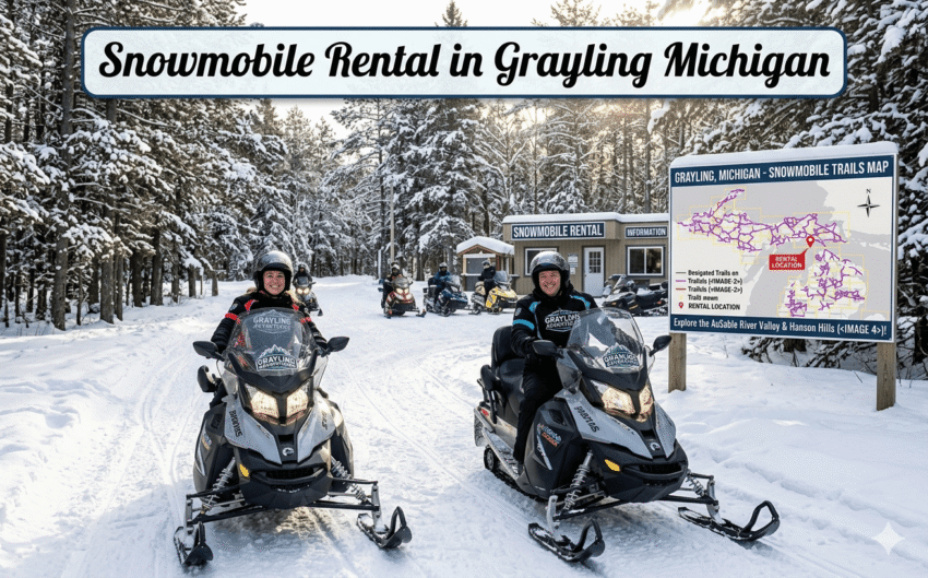 Snowmobile Rental in Grayling Michigan