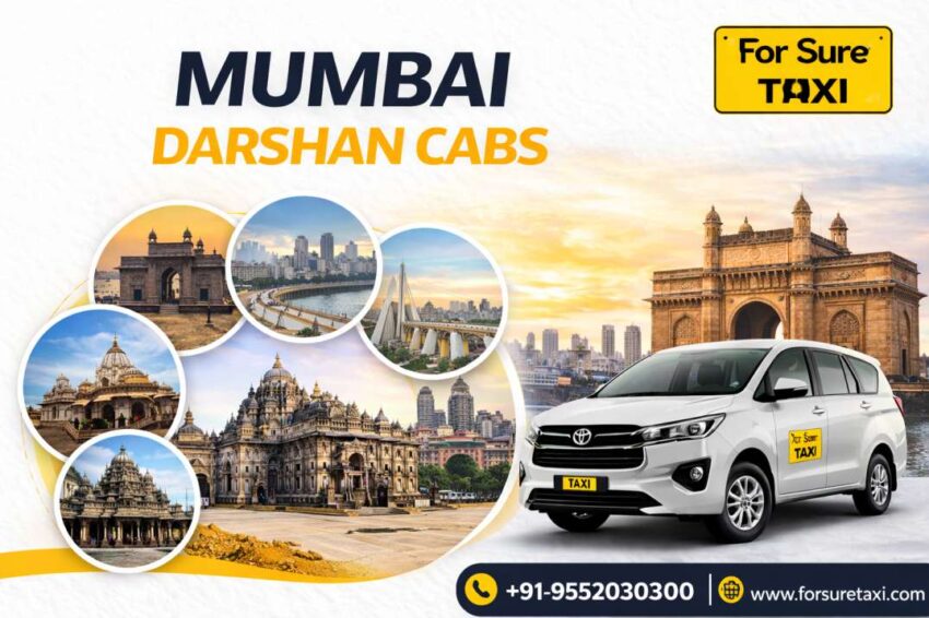 Mumbai Darshan Cabs promotional ad