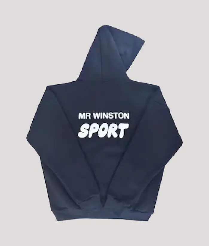 Mr Winston Puff Hoodie Sweatshirt Navy
