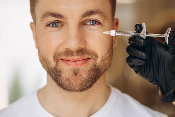 man beauty salon making injections 1303 32249