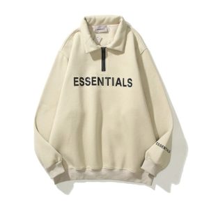 ESSENTIALS Half Zipper CARLs Coffee Hoodie 700x700 1 300x300 1