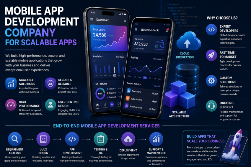 Scalable mobile app development solutions