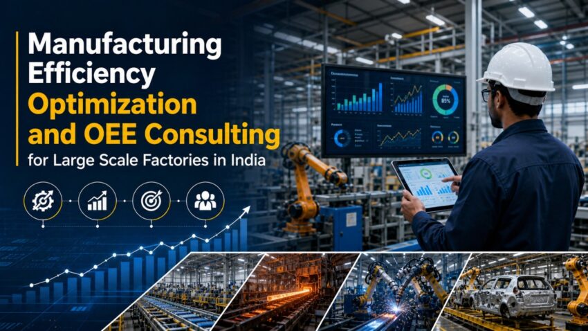Manufacturing Efficiency Optimization and OEE Consulting for Large Scale Factories in India