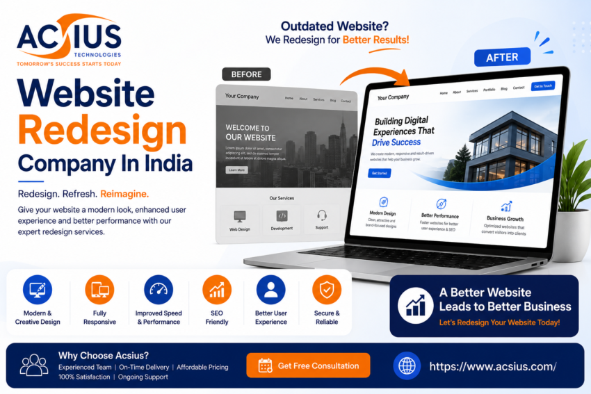 Website redesign service presentation