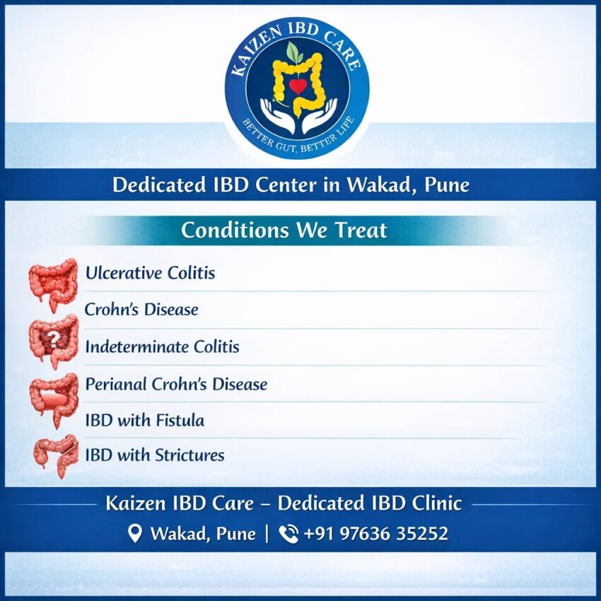 aizen IBD Care is a dedicated IBD clinic in Wakad Pune