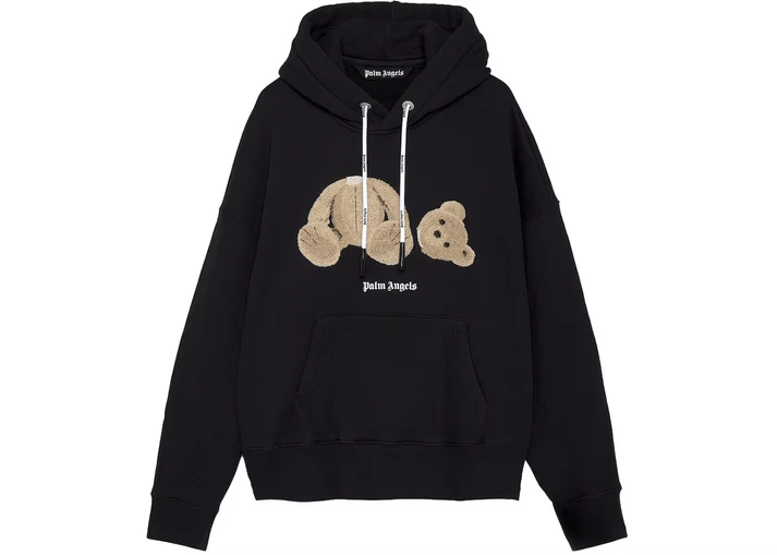 Palm Angels Bear Hoodie Hoodie Black Multi