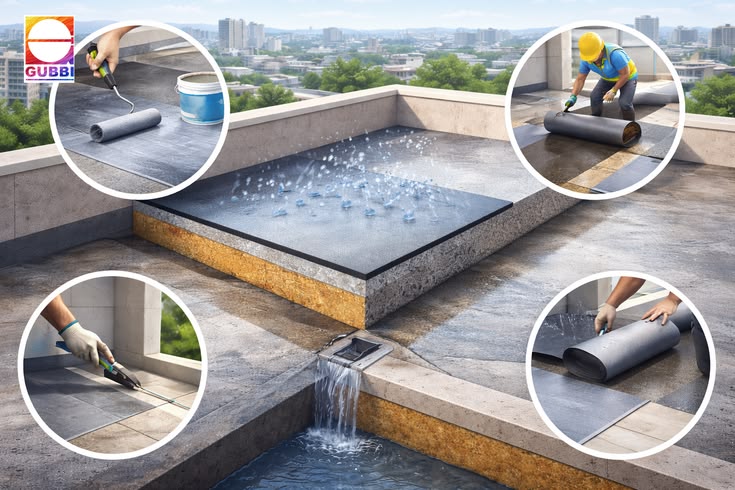 roof waterproofing methods for commercial industrial buildings