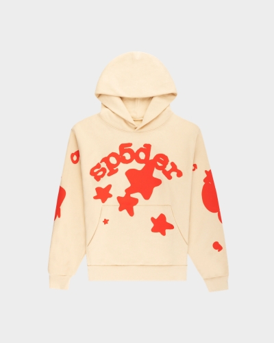 Sp5der Beluga Hoodie Cream
