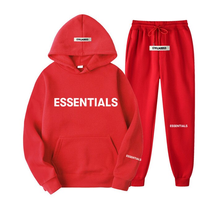Essentials Autumn Winter Men Women Hooded Sweatshirt Suit Pure Cotton Couple Jogging Sweatshirts Oversized Streetwear Tracksuit.jpg 640x640 4
