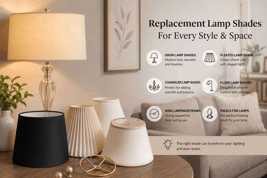 How to Choose the Right replacement lamp shades for Any Room 1