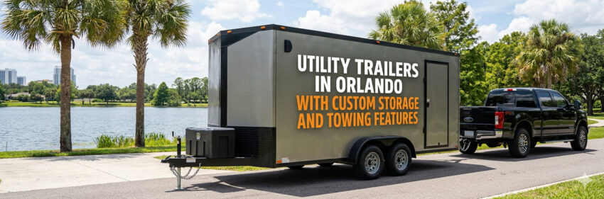Utility Trailers in Orlando with Custom Storage and Towing Features