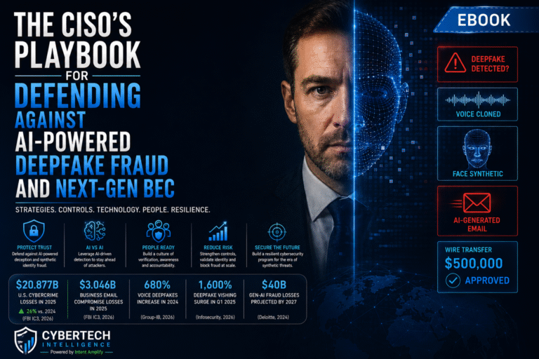 EBOOK THE CISOS PLAYBOOK FOR DEFENDING AGAINST AI POWERED DEEPFAKE FRAUD AND NEXT GEN BEC 768x512 1