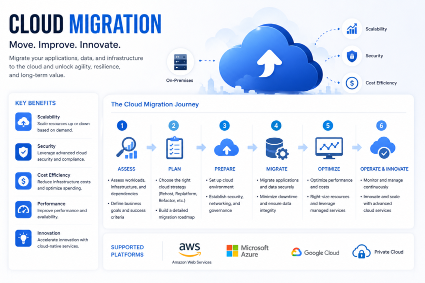 Cloud migration journey explained visually