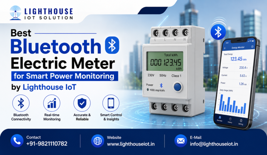 Best Bluetooth Electric Meter for Smart Power Monitoring by Lighthouse IoT