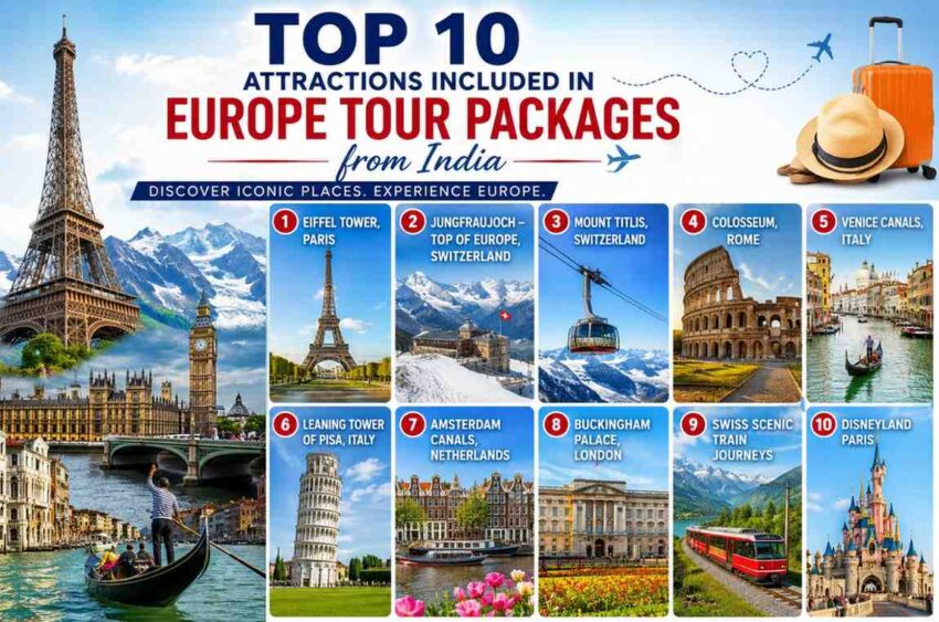 Top10AttractionsIncludedinEuropeTourPackagesfromIndia