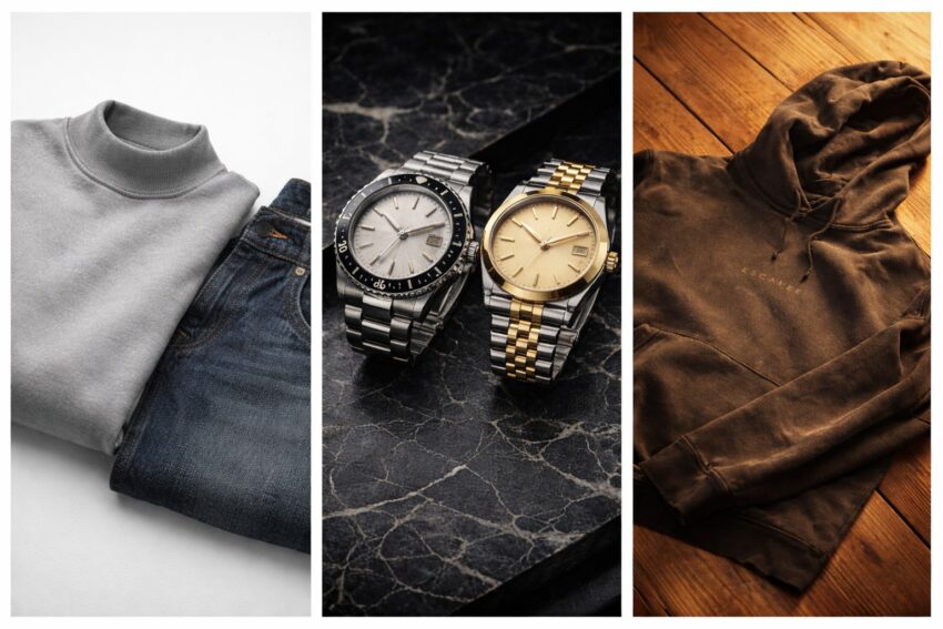 Product lifestyle triptych under 2MB