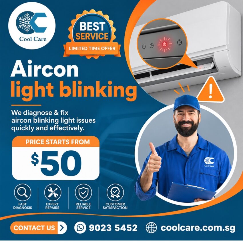 Aircon light blinking