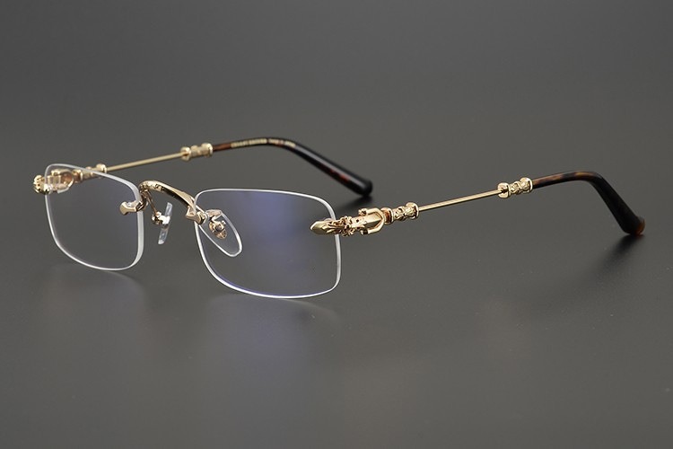 imageye imgi 17 Chrome Hearts Rimless Glasses 9