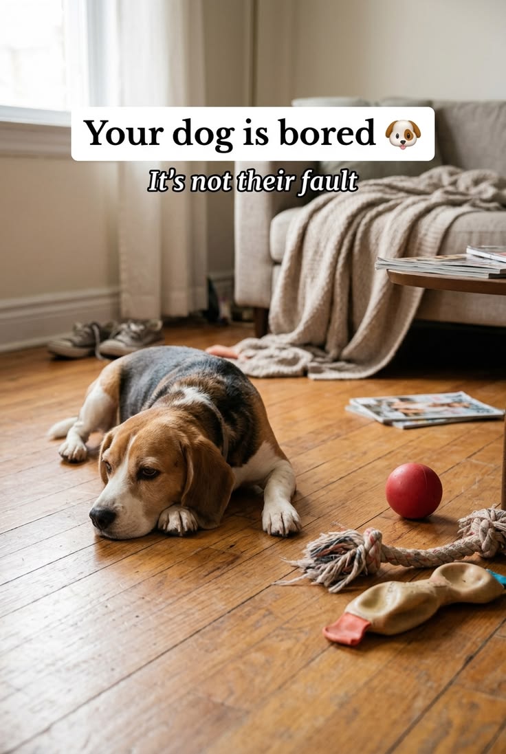 signs a dog is bored
