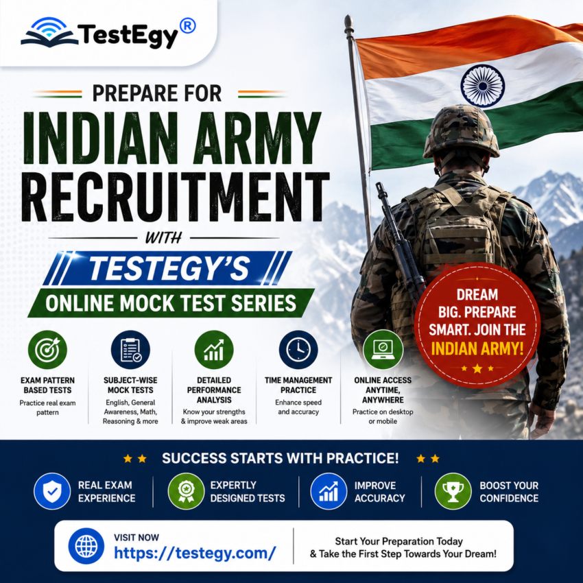 Indian Army Recruitment with TestEgys