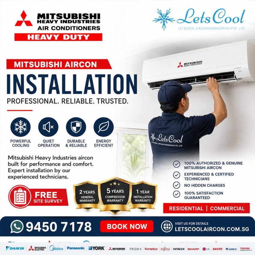 mitsubishi aircon installation