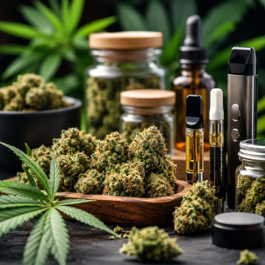 Cannabis still life
