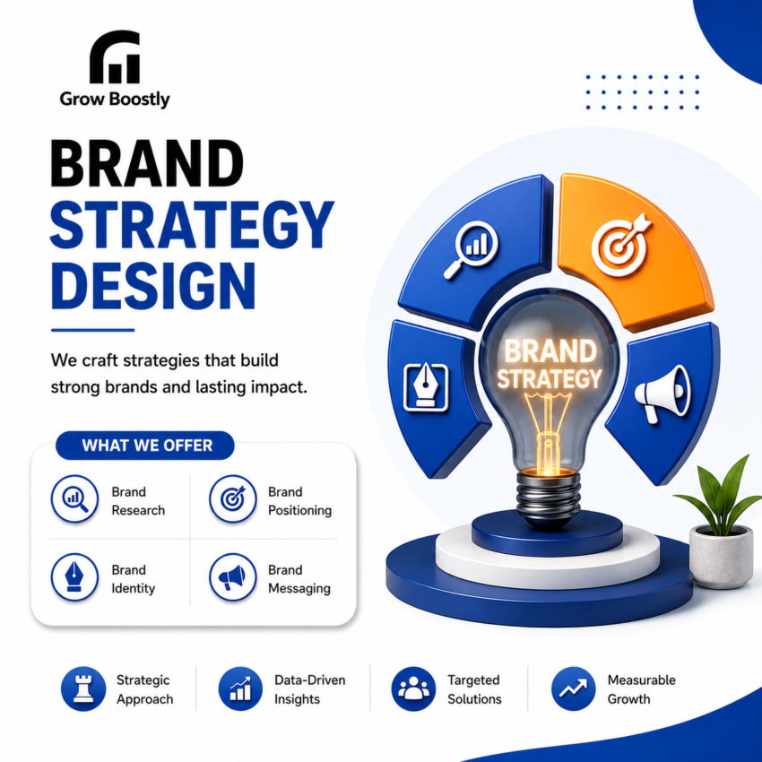 Growboostly Brand Strategy Design Services