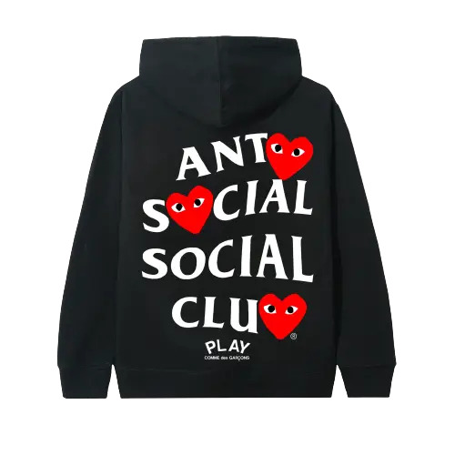 ASSC X COMME des GARCONS Black Hoodie 1