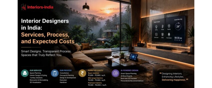 Interior Designers in India Services Process and Expected Costs