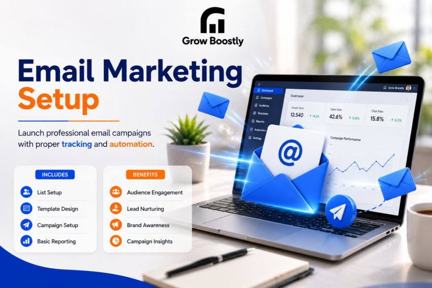 Email marketing Setup GrowBoostly