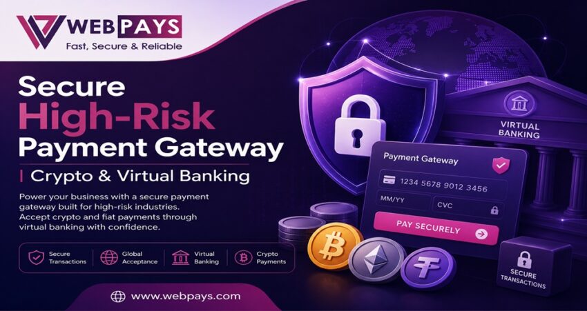 Secure High Risk Payment Gateway Crypto Virtual Banking