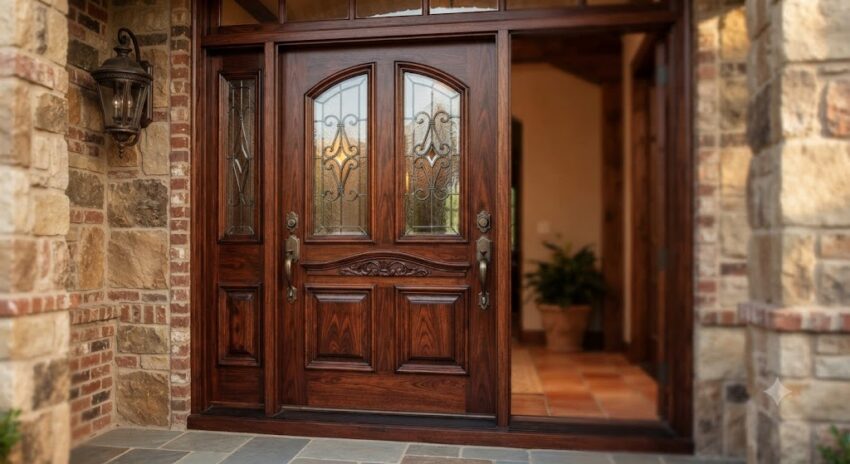 mahogony door