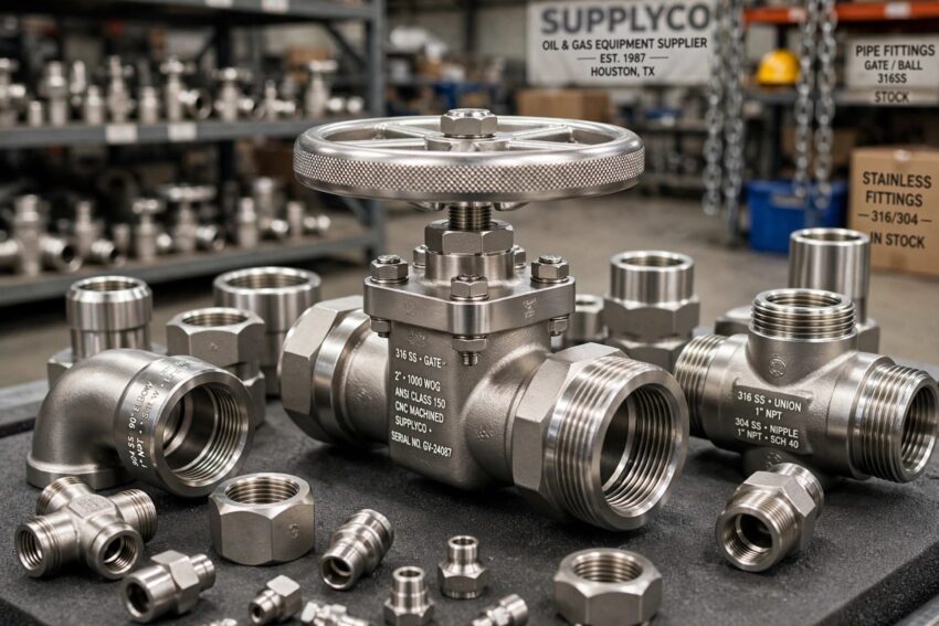 stainless steel gate valve macro