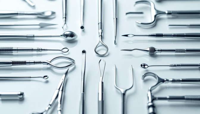 precision surgical instruments stockcake