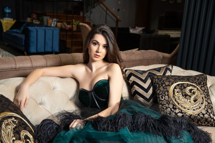 woman dress poses camera 140725 7611
