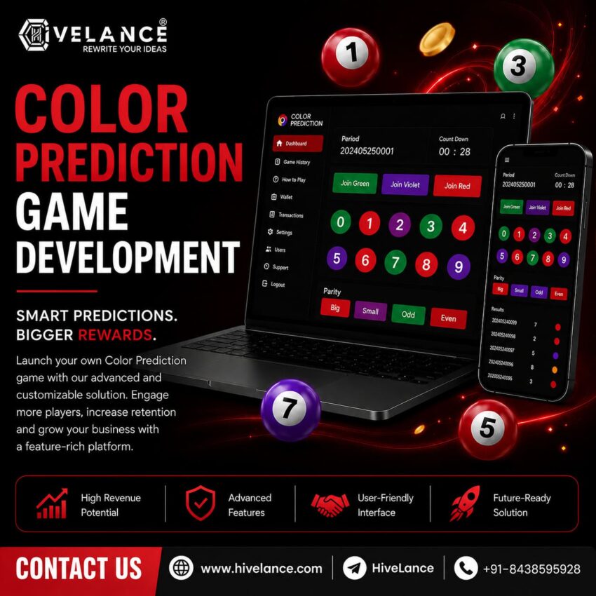Hivelance Color Prediction Game Development