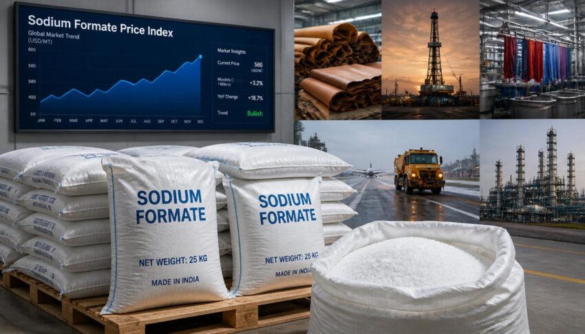 gpt image 2 Create an ultra realistic 8K industrial market scene featuring premium Sodium Fo 0 1