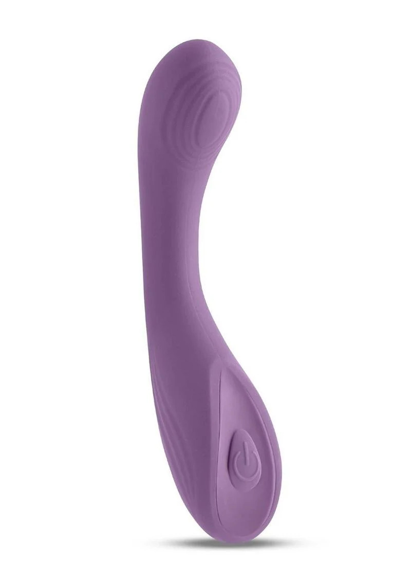 desire collection pure rechargeable silicone vibrator purple
